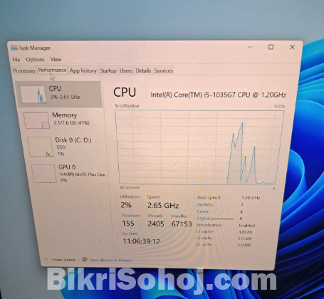 Core i5 10th Generation touch screen laptop
